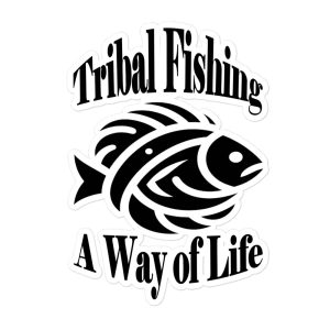 Autocollants découpés sur mesure Tribal Fishing