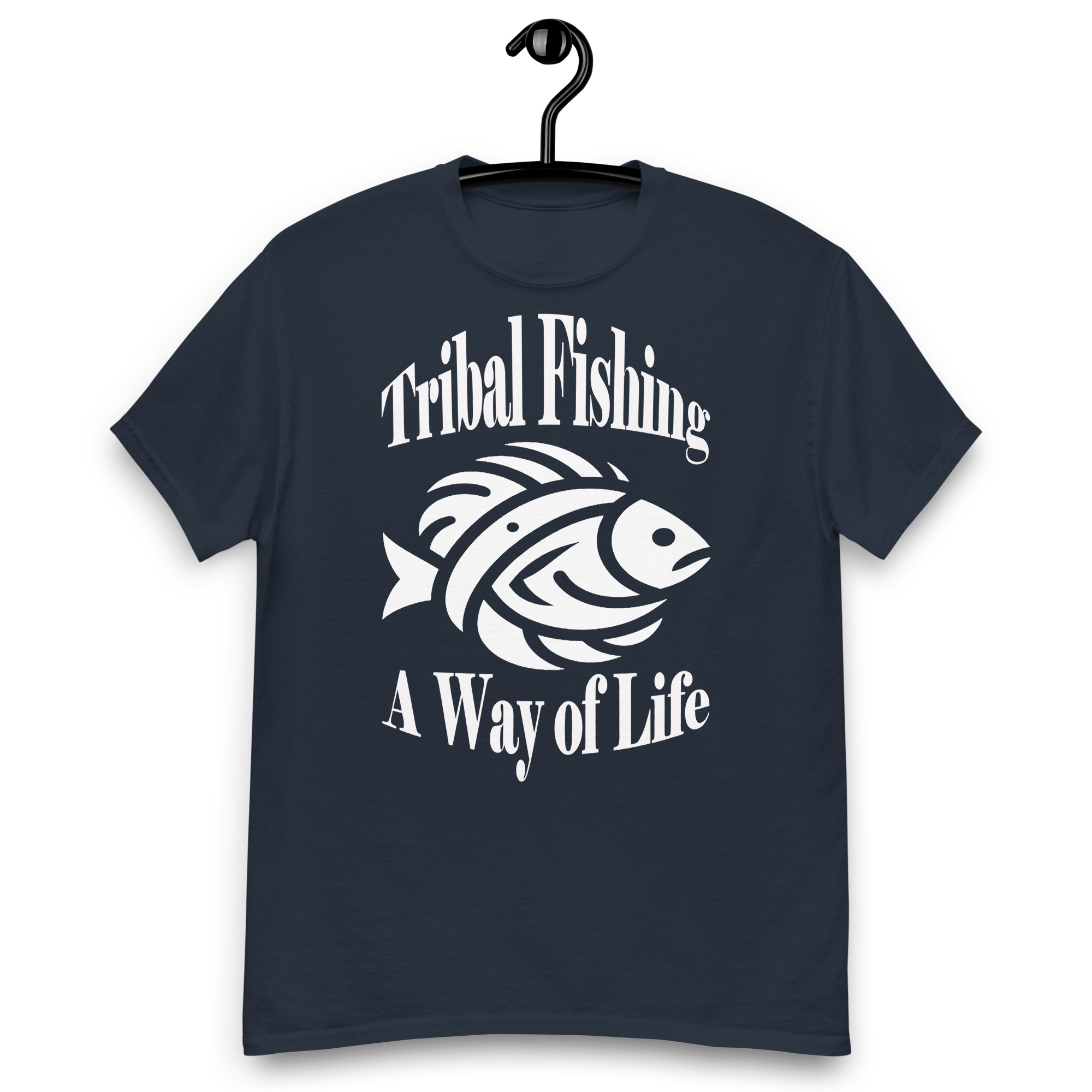 T-shirt classique unisexe TribalFishing white – Image 3