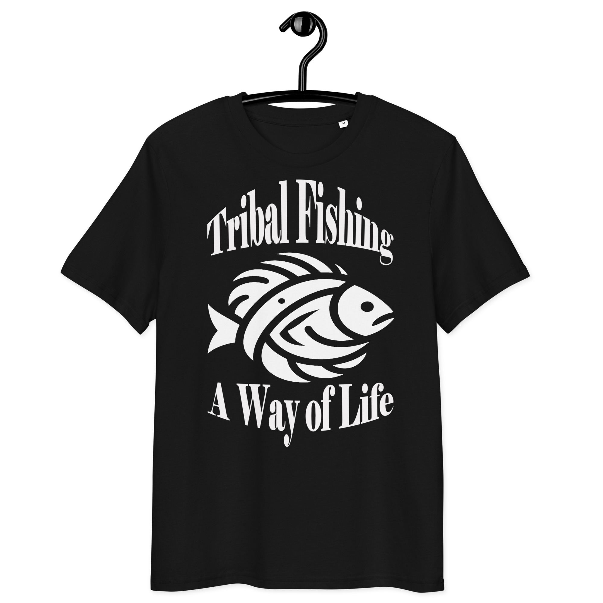 T-shirt unisexe en coton biologique Tribal Fishing white