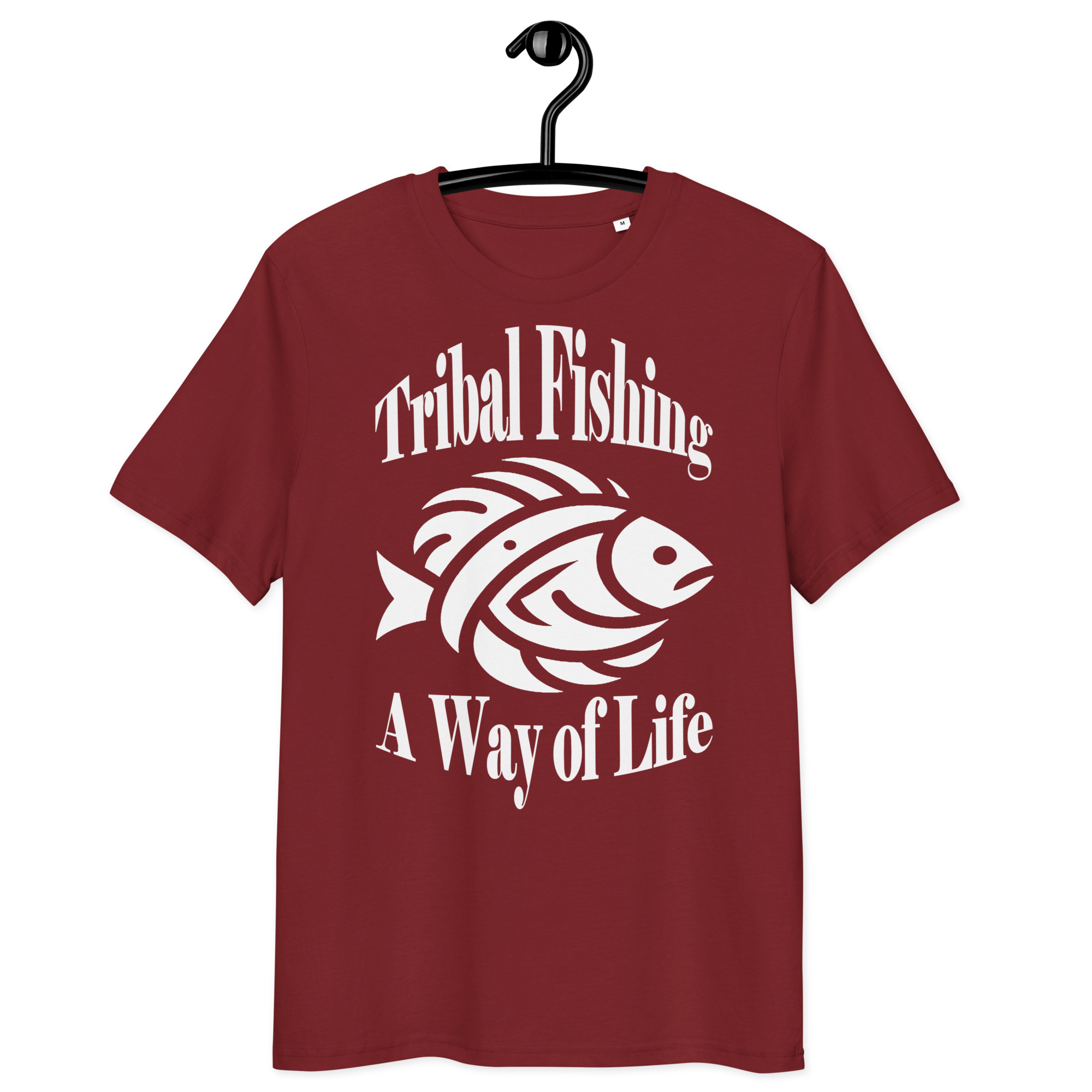 T-shirt unisexe en coton biologique Tribal Fishing white – Image 7