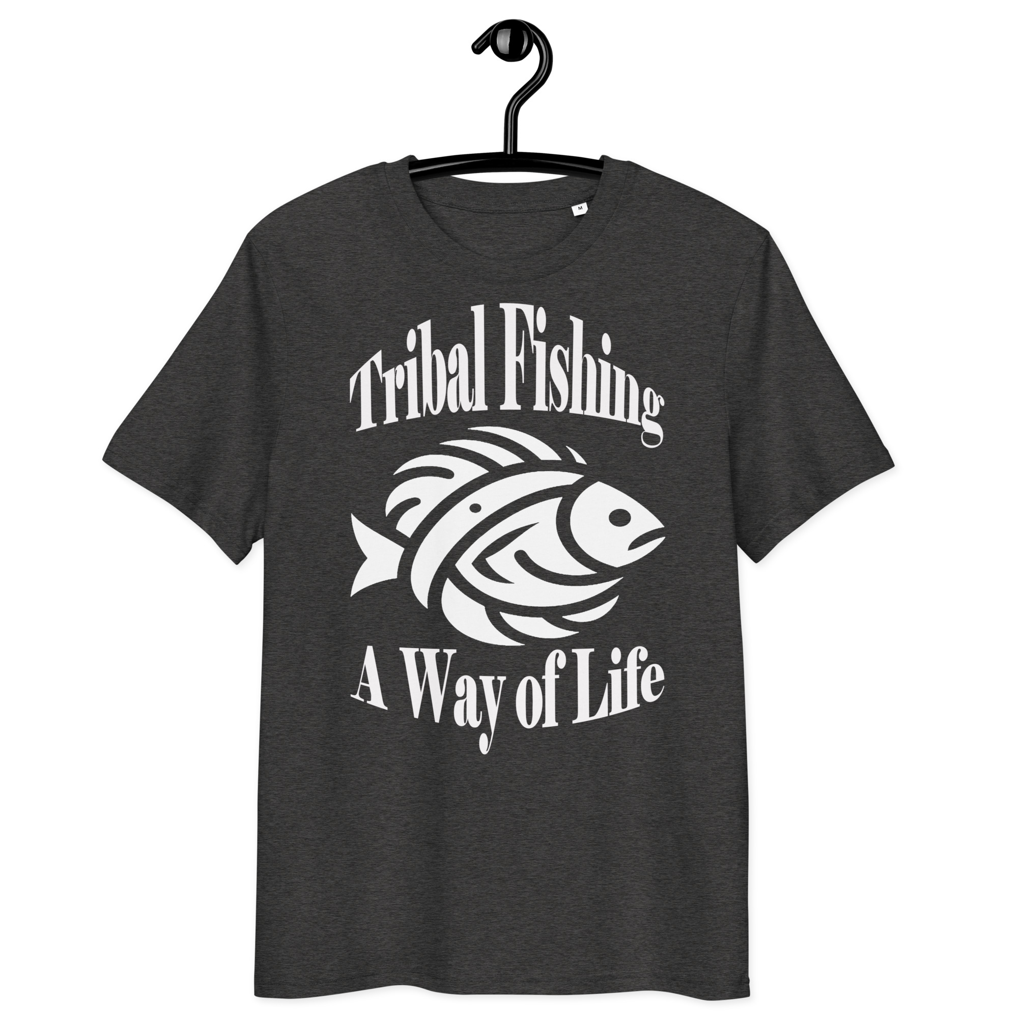 T-shirt unisexe en coton biologique Tribal Fishing white – Image 5