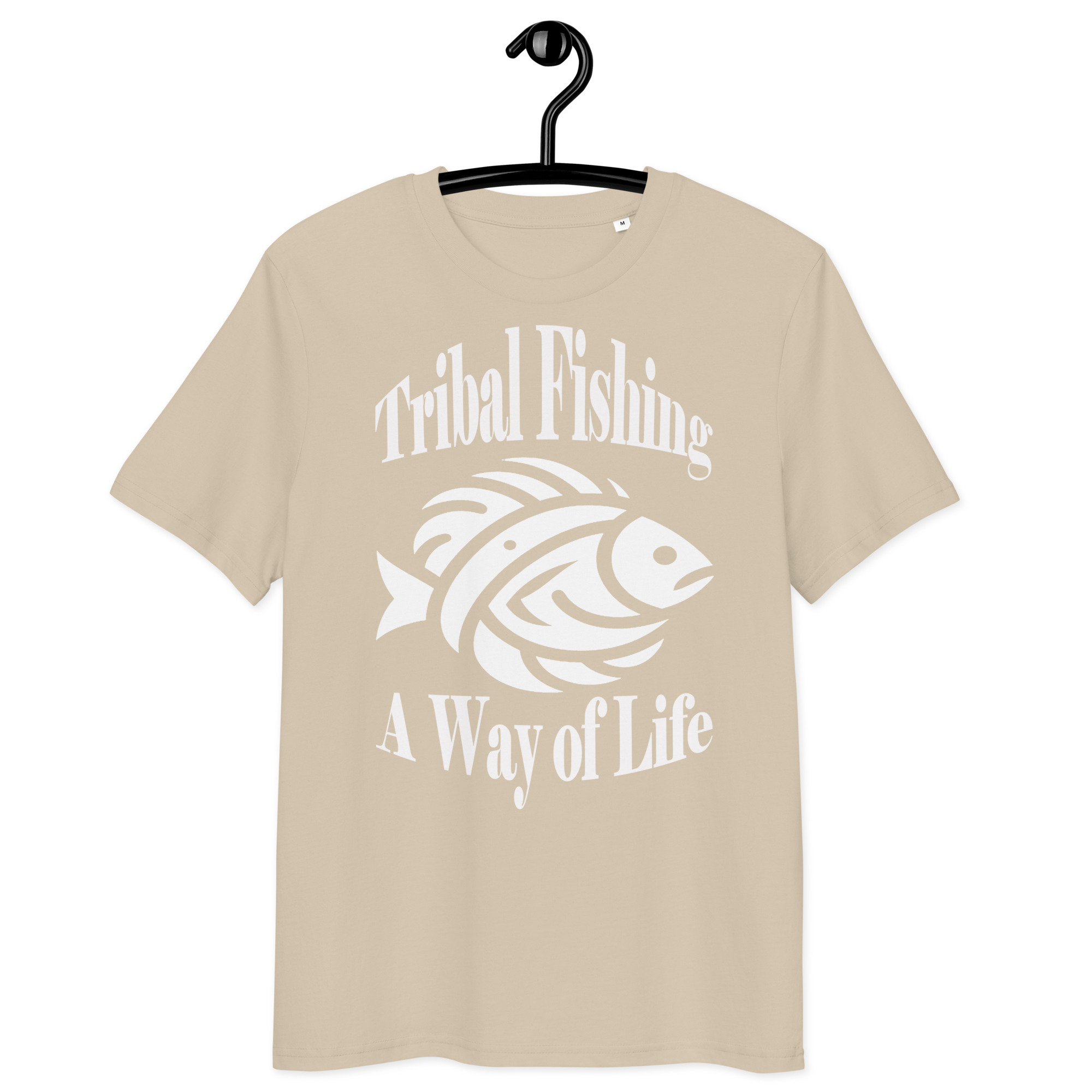T-shirt unisexe en coton biologique Tribal Fishing white – Image 21