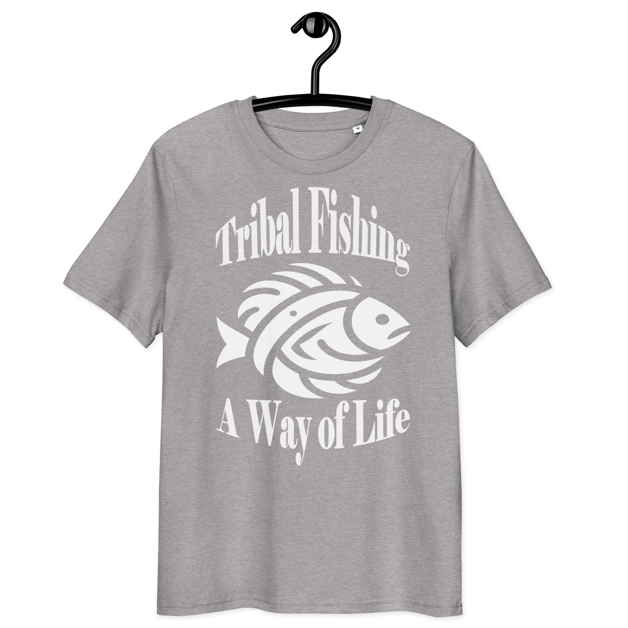 T-shirt unisexe en coton biologique Tribal Fishing white – Image 19