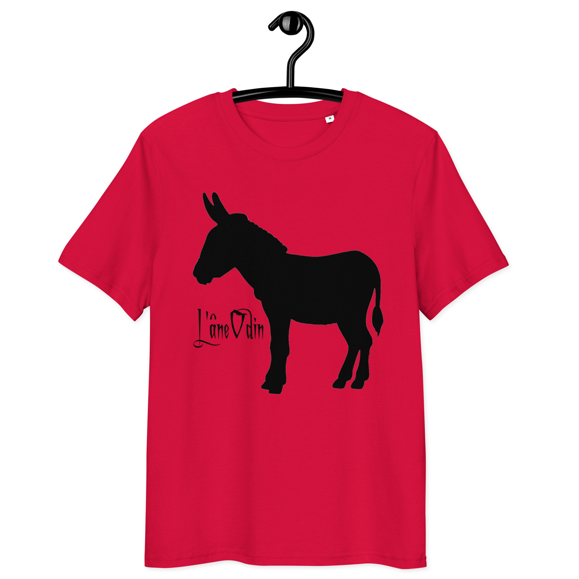 T-shirt unisexe en coton biologique Âne black – Image 4