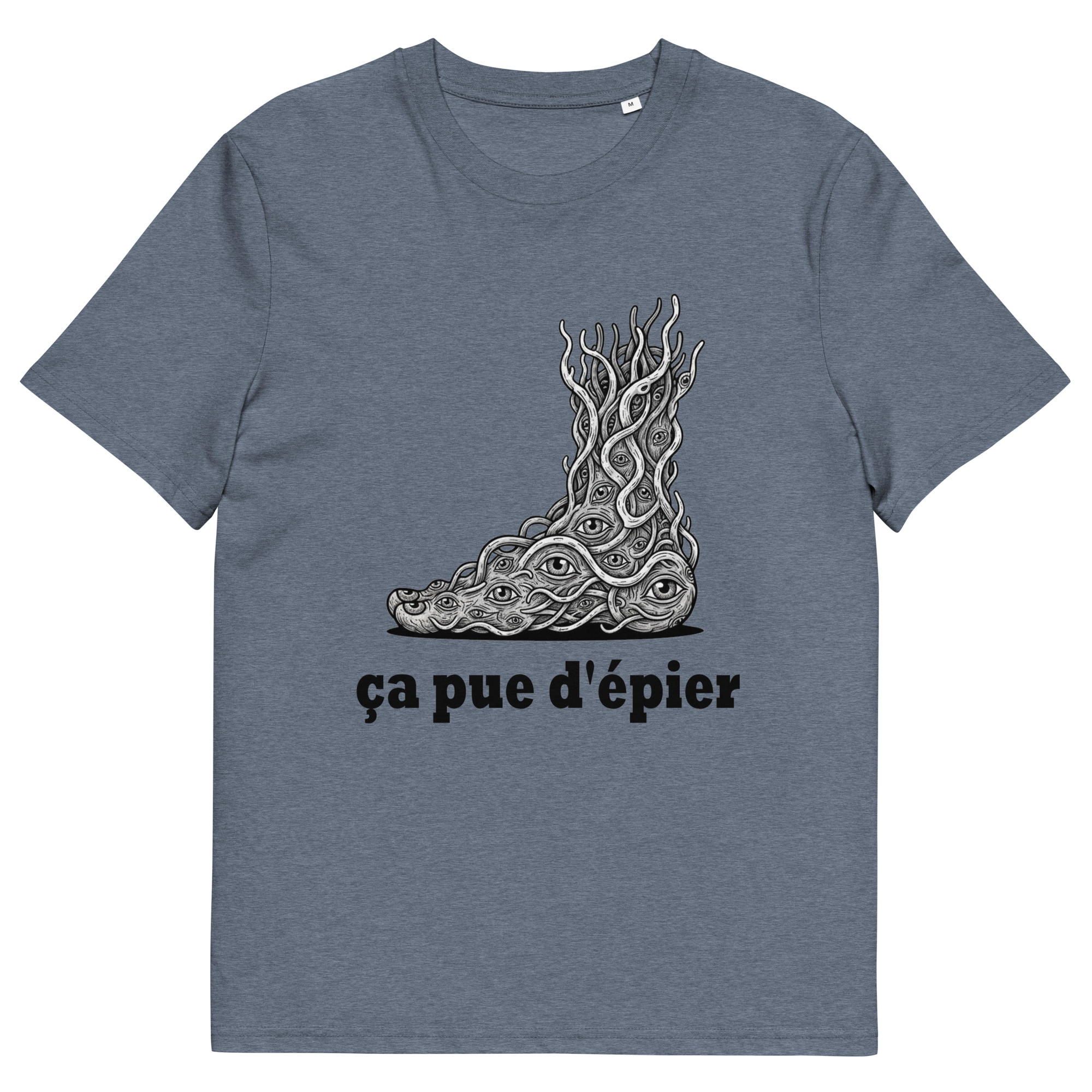 Unisex organic cotton t-shirt Despieds colorés – Image 20