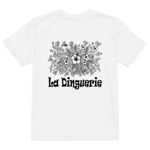 T-shirt en coton BIO enfant fleur01