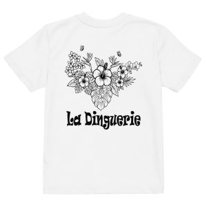 T-shirt en coton bio enfant fleurs2